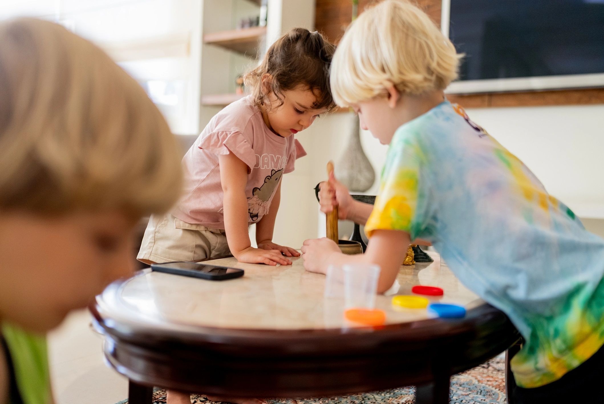 Children enjoying a hands-on learning activity
